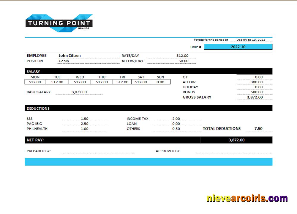 USA Turning Point Brands tobacco company pay stub